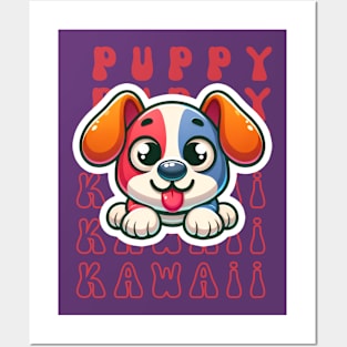 Kawaii Puppy Posters and Art